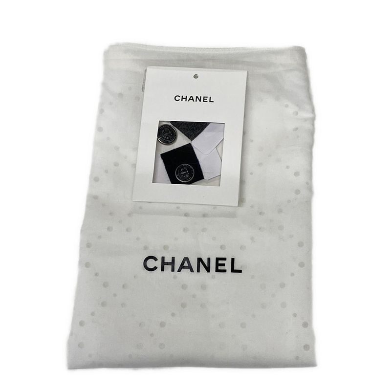 Chanel Cardigan Size 42 L Women - P59182 Grey And Dark Navy Long Sleeves 2018