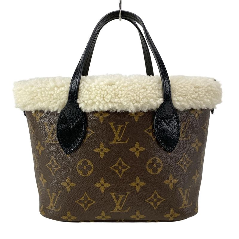 Louis Vuitton Tote Bag Monogram Macassar Neverfull - Inside Out BB M26315 Brown