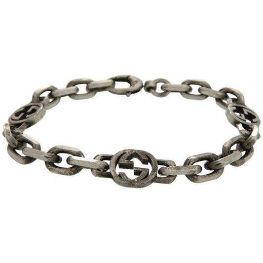 Gucci Interlocking Chain Silver 925 Silver Bracelet 1081 Gucci