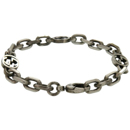 Gucci Interlocking Chain Silver 925 Silver Bracelet 1081 Gucci