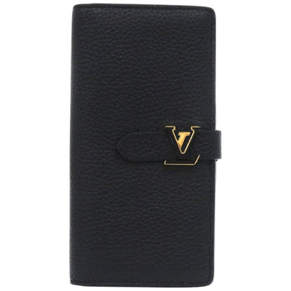 Louis Vuitton LV Vertical Wallet M81330 Leather Taurillon Leather Noir Black LV