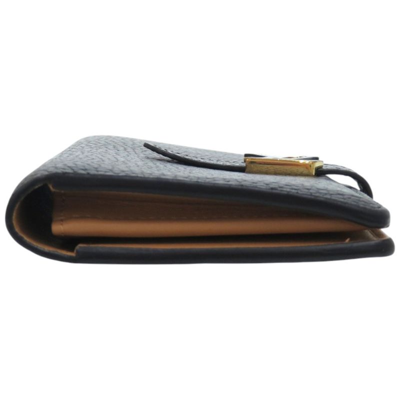 Louis Vuitton LV Vertical Wallet M81330 Leather Taurillon Leather Noir Black LV