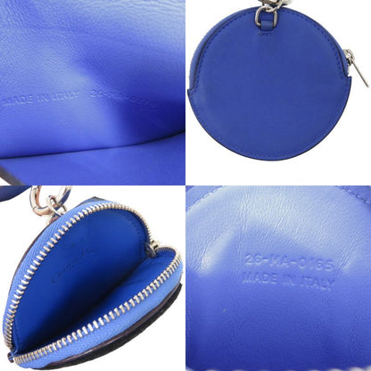 Christian Dior Neck Pouch Leather Blue Card Case 1422 Christian Dior
