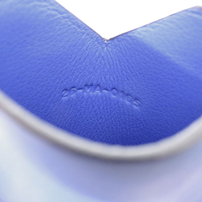 Christian Dior Neck Pouch Leather Blue Card Case 1422 Christian Dior