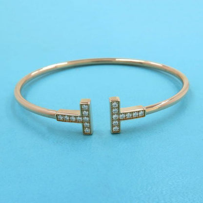 Tiffany & Co T Wire Diamond Bangle