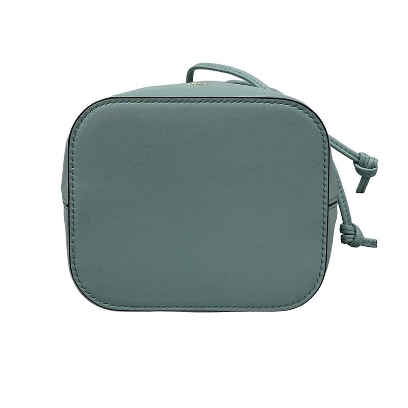 Fendi Handbag Montresor 8bs093-anwt Light Blue Leather