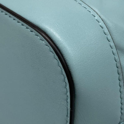 Fendi Handbag Montresor 8bs093-anwt Light Blue Leather