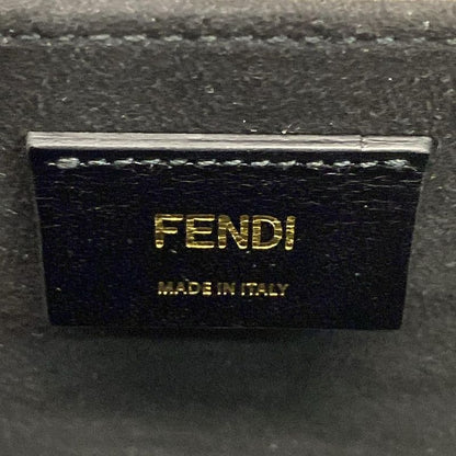 Fendi Shoulder Bag Box Orizontal 8bt340-adp6 Light Pink And Black Leather