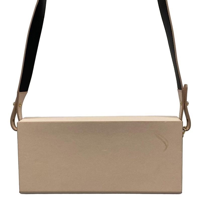 Fendi Shoulder Bag Box Orizontal 8bt340-adp6 Light Pink And Black Leather