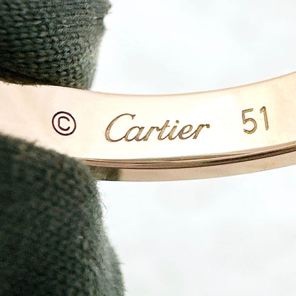 /Popularcartier C De Cartier Diamond Pink Gold Ring 51