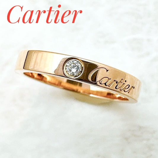/Popularcartier C De Cartier Diamond Pink Gold Ring 51