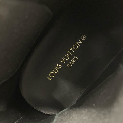 Louis Vuitton Squad Line Monogram Boots Short Shoes Leather Black White