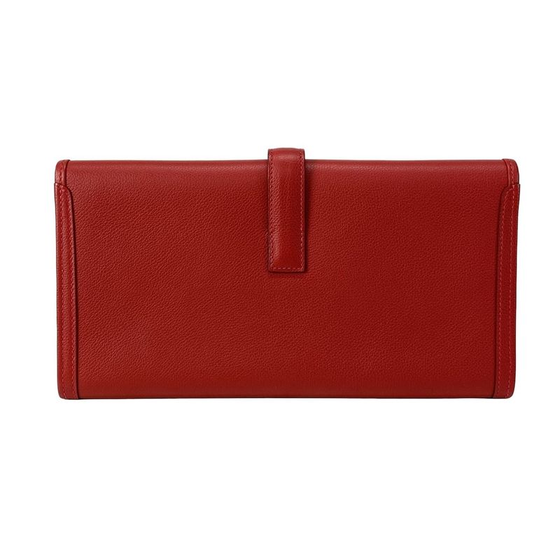 Hermes Clutch Bag Gigieran 29 Rouge Cazac
