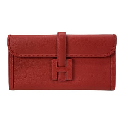 Hermes Clutch Bag Gigieran 29 Rouge Cazac