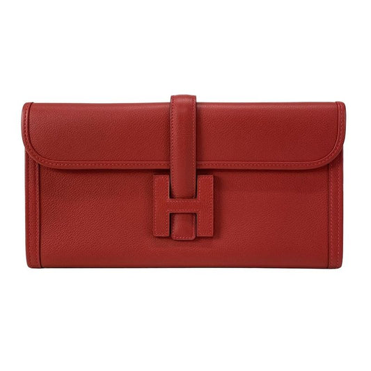 Hermes Clutch Bag Gigieran 29 Rouge Cazac