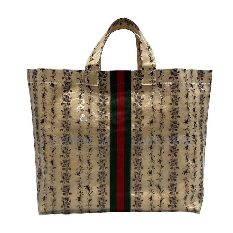 Gucci Tote Bag Sherry (web) Od-k201 Beige And Black Commedesgarcons Collaboratio