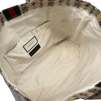 Gucci Tote Bag Sherry (web) Od-k201 Beige And Black Commedesgarcons Collaboratio