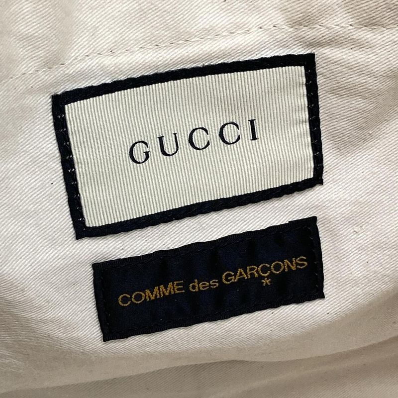 Gucci Tote Bag Sherry (web) Od-k201 Beige And Black Commedesgarcons Collaboratio