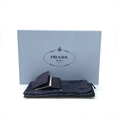 Prada Sandals Shoes Leather Black Logo Padded Nappa Velcro