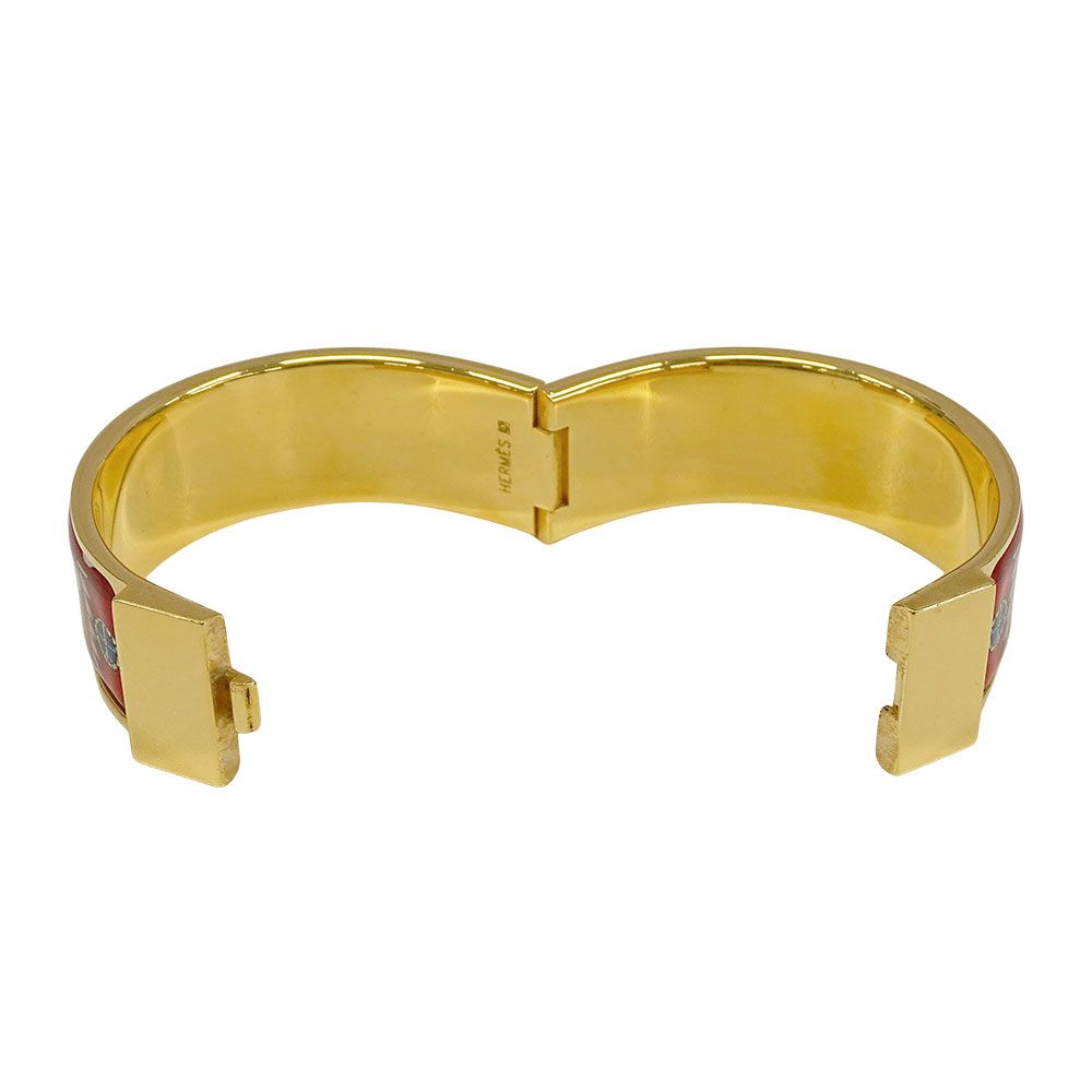 Hermes Bangle Women'S Brand Location Email Gm Gold Red Bracelet Accessory