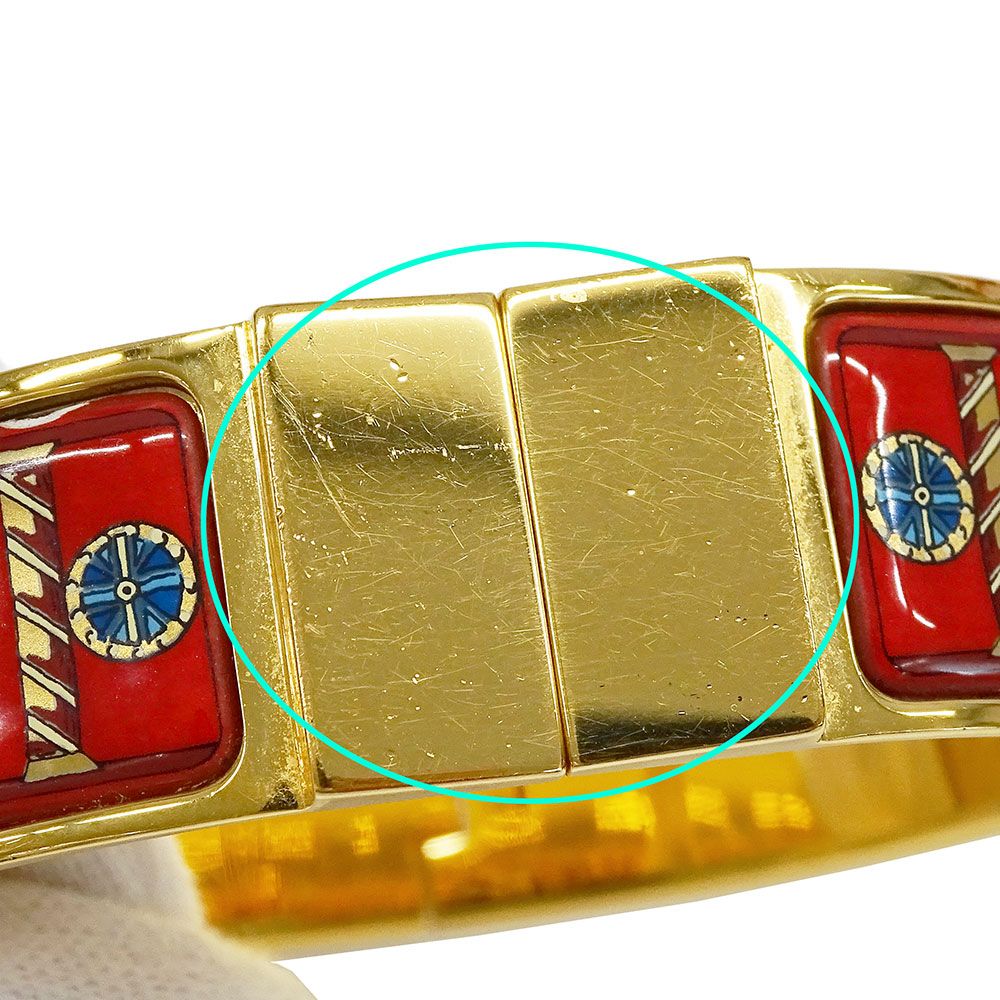 Hermes Bangle Women'S Brand Location Email Gm Gold Red Bracelet Accessory