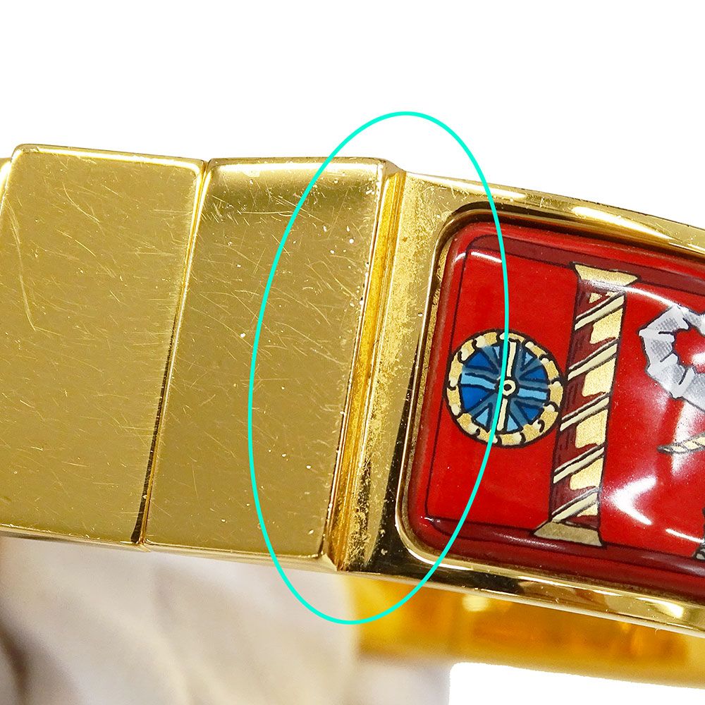 Hermes Bangle Women'S Brand Location Email Gm Gold Red Bracelet Accessory