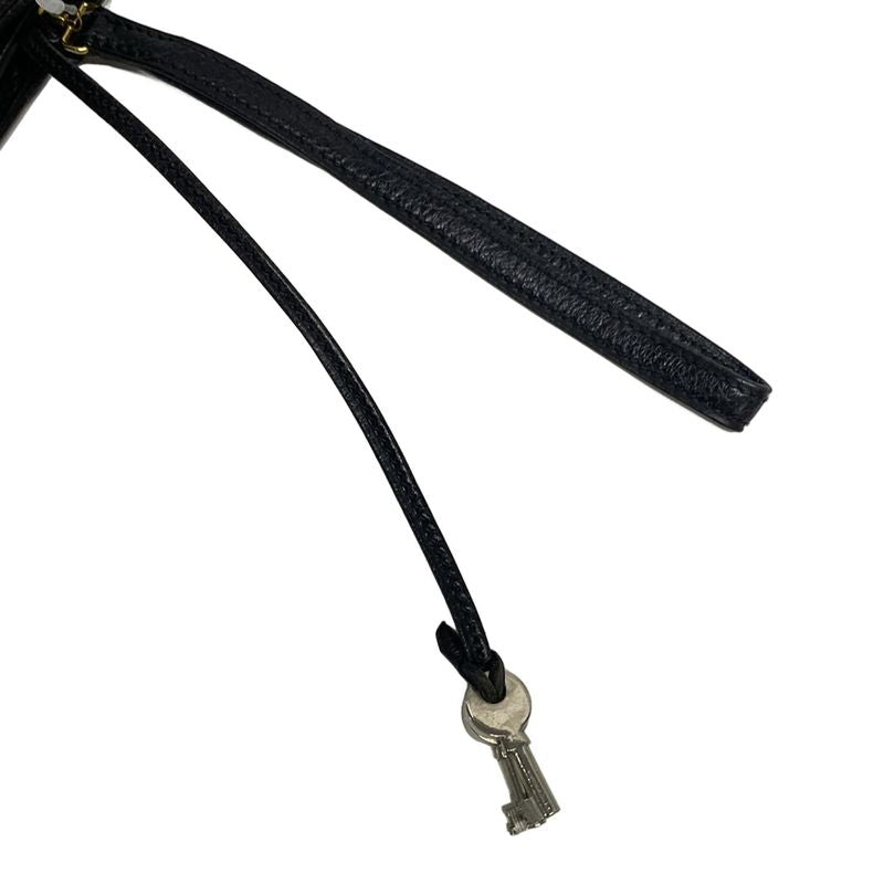 Hermes Second Bag Pochette Jet Black Gold Hardware Leather