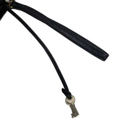 Hermes Second Bag Pochette Jet Black Gold Hardware Leather