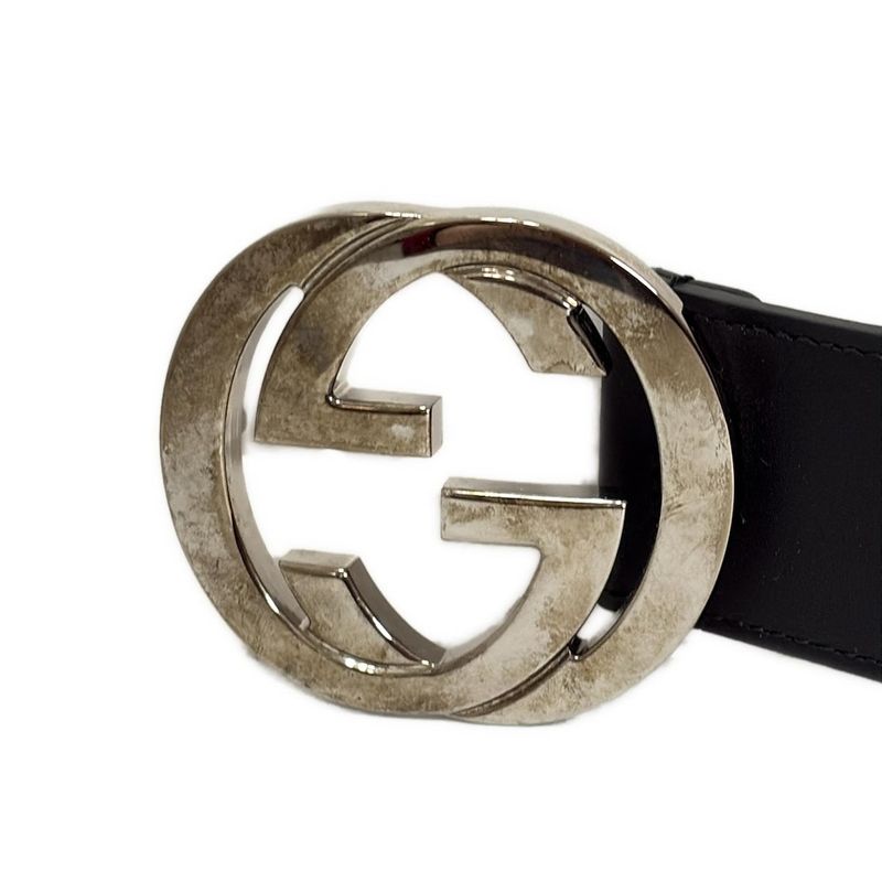 Gucci Belt 80 32 - 411924 Green X Red X Multi Interlocking G Sherry (web)