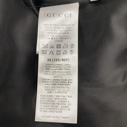 Gucci Coat Size 36 S Women - 626300 Zhw03 Black Long Sleeves Interlocking G