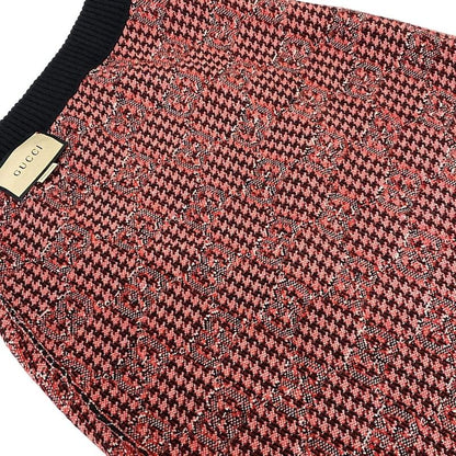 Gucci Skirt Setup Women - 731007 Xkcm8 731011 Xkcm8 Black White And Red Knit GG