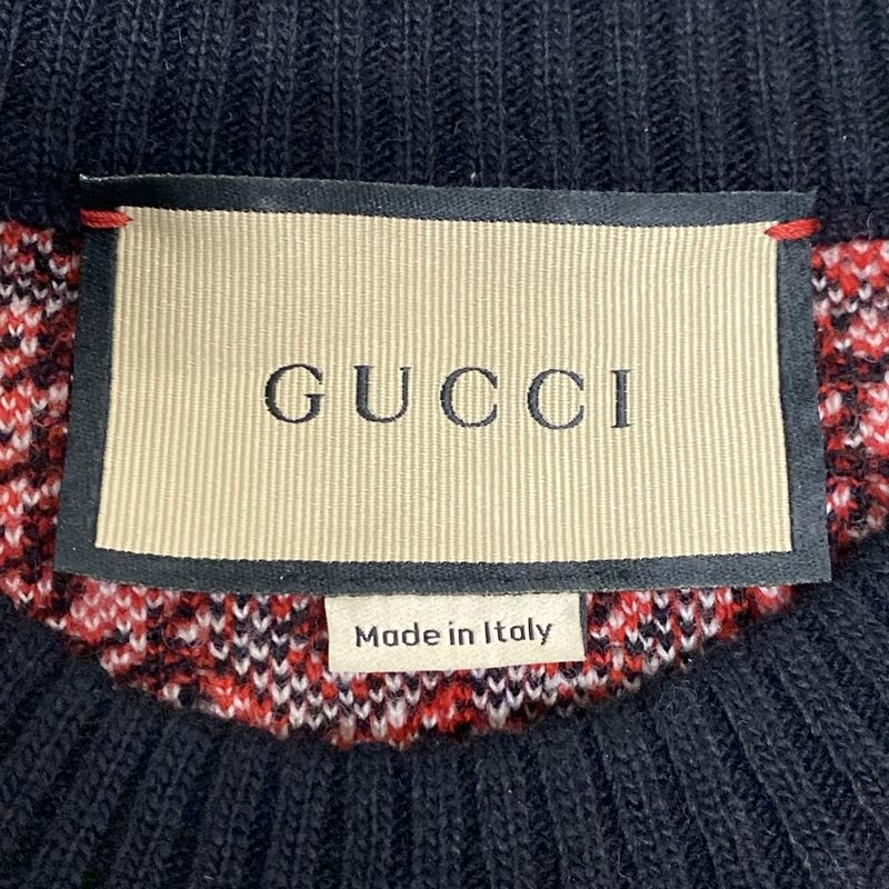 Gucci Skirt Setup Women - 731007 Xkcm8 731011 Xkcm8 Black White And Red Knit GG