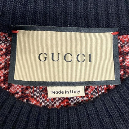 Gucci Skirt Setup Women - 731007 Xkcm8 731011 Xkcm8 Black White And Red Knit GG