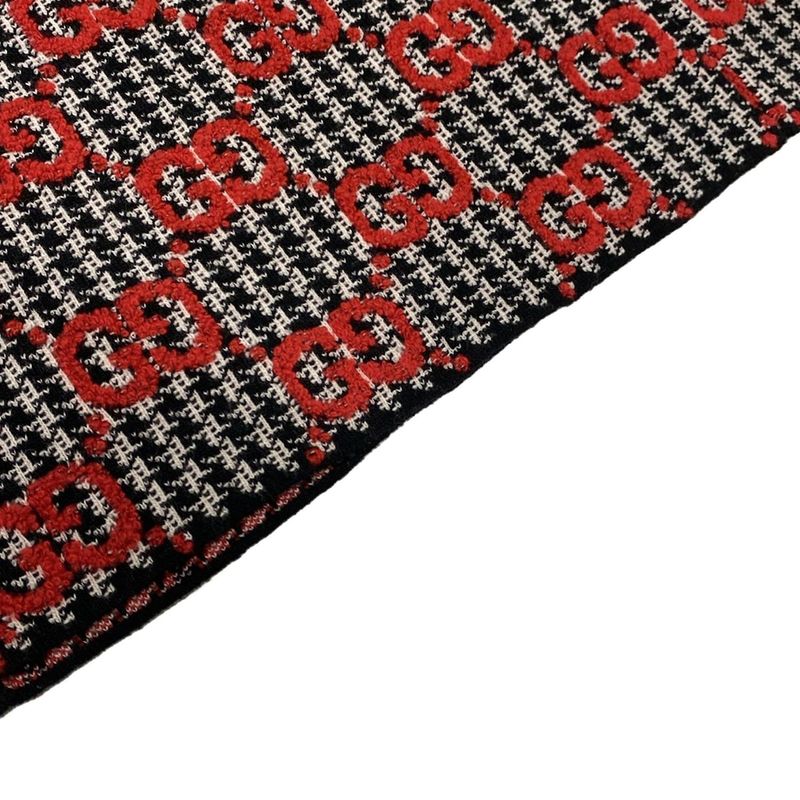 Gucci Skirt Setup Women - 731007 Xkcm8 731011 Xkcm8 Black White And Red Knit GG