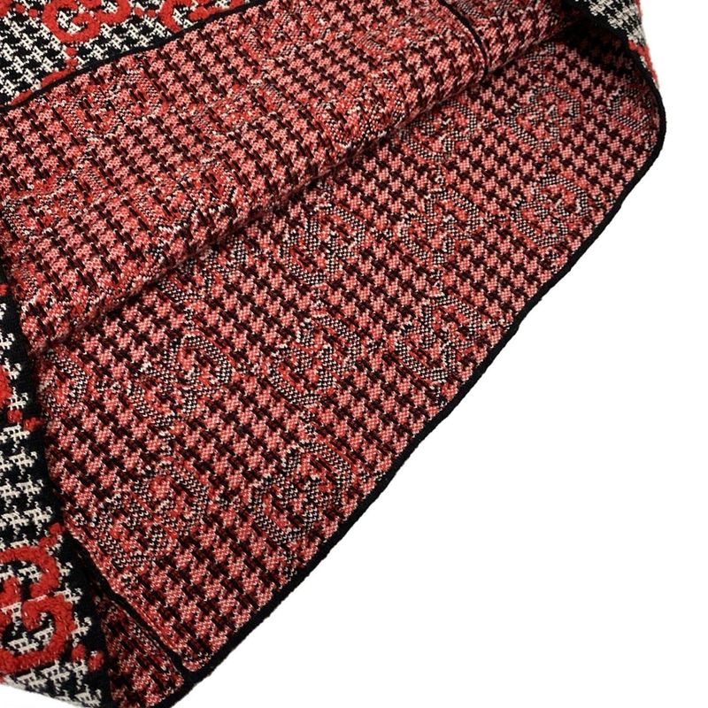 Gucci Skirt Setup Women - 731007 Xkcm8 731011 Xkcm8 Black White And Red Knit GG