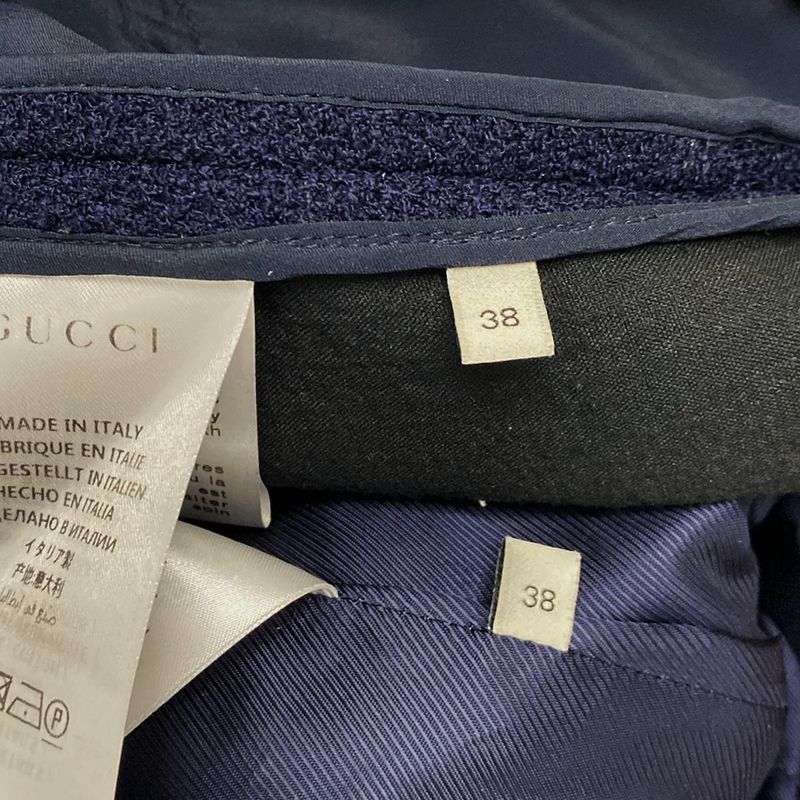 Gucci Skirt Suit Size 38 S Women - 545460 Zaak4 544863 Zaak4 Dark Navy And Red