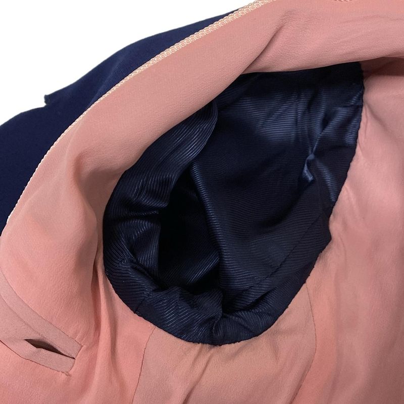 Gucci Skirt Suit Size 38 S Womens - 432417 Zhm88 436198 Zhm88 Navy Silk Blend