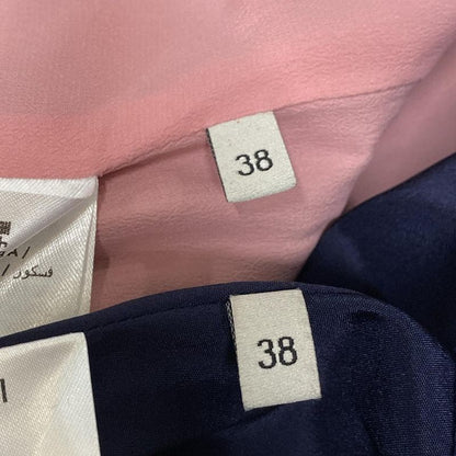 Gucci Skirt Suit Size 38 S Womens - 432417 Zhm88 436198 Zhm88 Navy Silk Blend