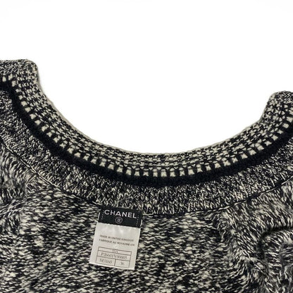 Chanel Cardigan Size 36 S Women - P26601 Black And White Long Sleeves Zip Up