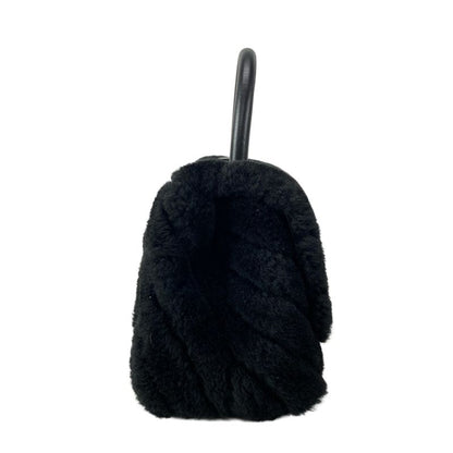 Chanel Handbag Small Top Handle Flap Bag V-stitched (chevron) A92990 Black Gold