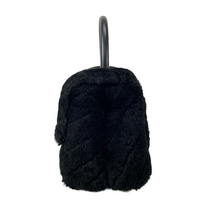 Chanel Handbag Small Top Handle Flap Bag V-stitched (chevron) A92990 Black Gold