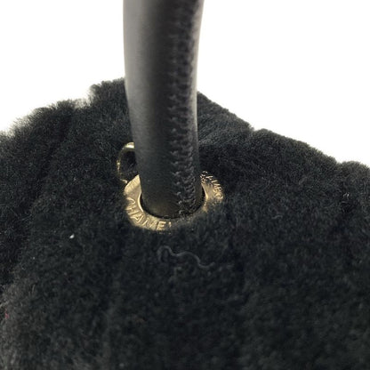 Chanel Handbag Small Top Handle Flap Bag V-stitched (chevron) A92990 Black Gold