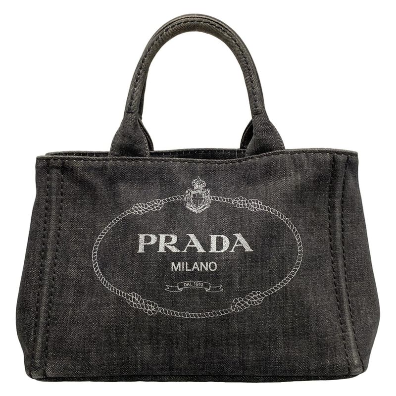 Prada Tote Bag Canapa Gray