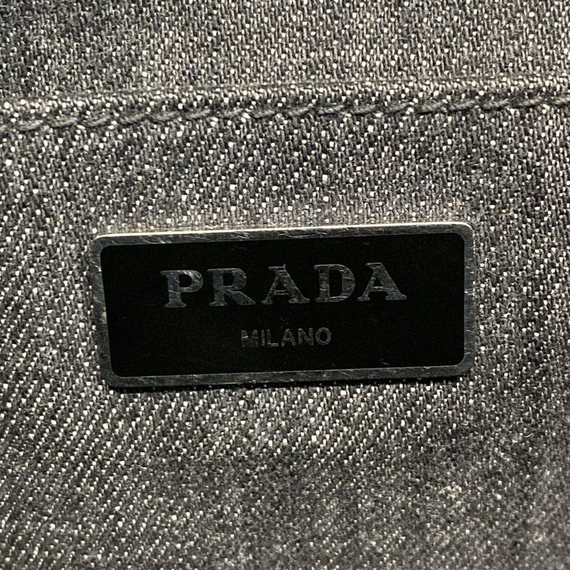 Prada Tote Bag Canapa Gray