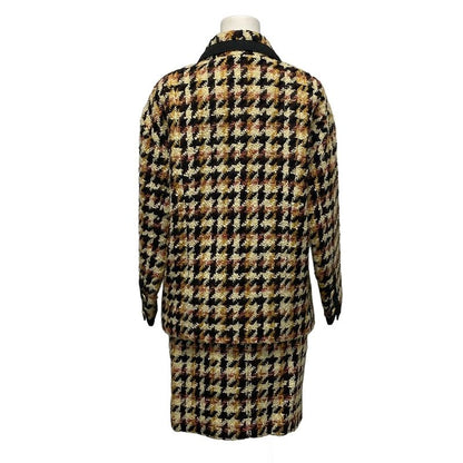 Chanel Skirt Suit Women 28278 20309 Beige X Black X Multi Wool