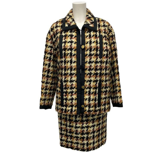 Chanel Skirt Suit Women 28278 20309 Beige X Black X Multi Wool