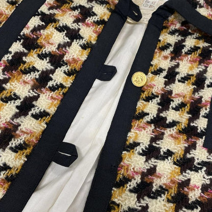 Chanel Skirt Suit Women 28278 20309 Beige X Black X Multi Wool