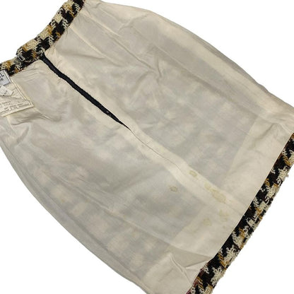 Chanel Skirt Suit Women 28278 20309 Beige X Black X Multi Wool