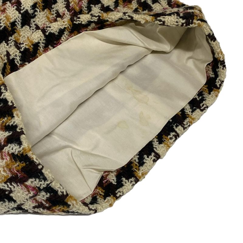 Chanel Skirt Suit Women 28278 20309 Beige X Black X Multi Wool