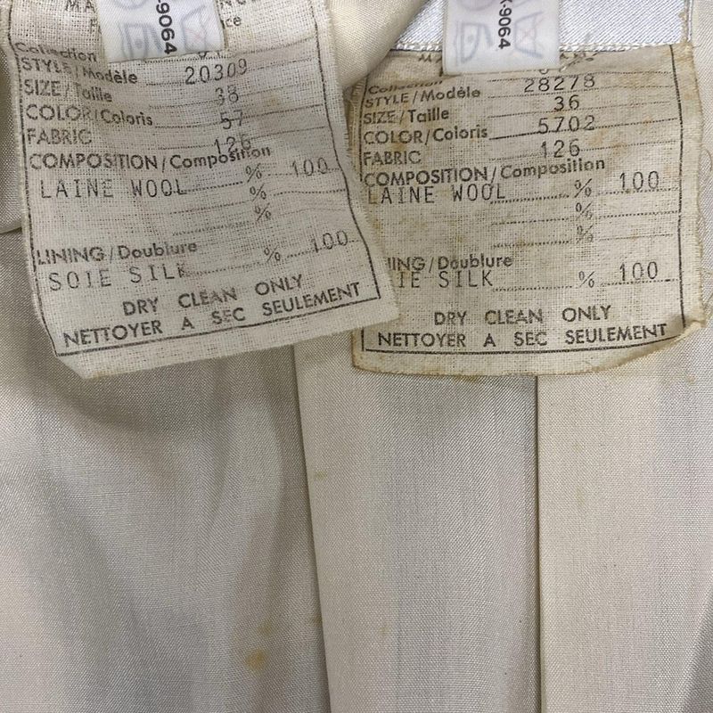 Chanel Skirt Suit Women 28278 20309 Beige X Black X Multi Wool